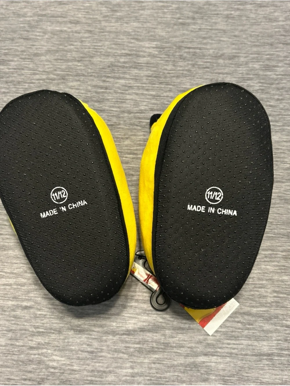 Pokemon Yellow Pikachu Plush Kids Slippers